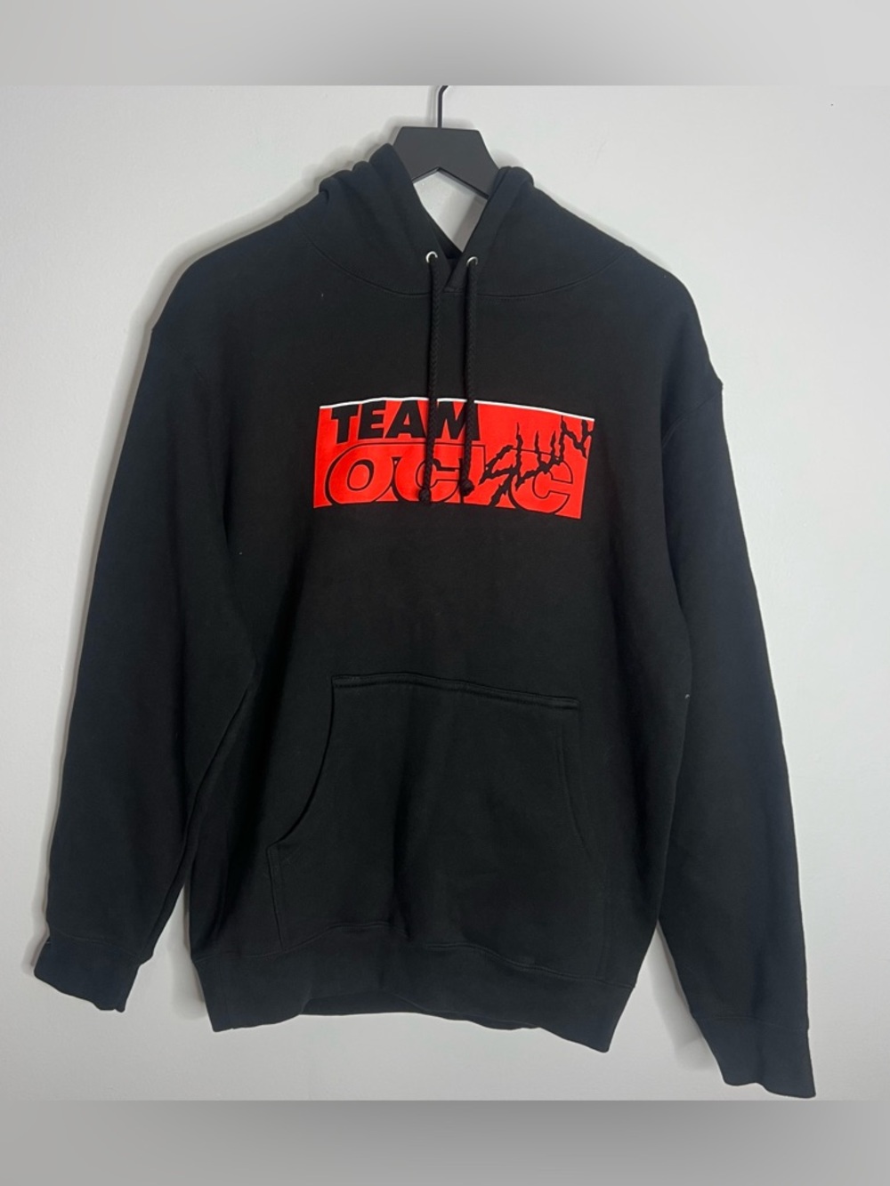 Slunks Team Volleyball Club OCVC Hoodie Mens Small Black Orange Coast Laguna